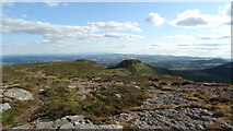 S0574 : At trig point on Devil's Bit Mountain - view SW towards the Cross and the Galty Mountains by Colin Park