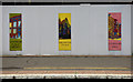 NS3421 : Hoarding at Ayr railway station by Thomas Nugent