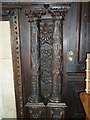 Carved panels in the Blayney room at Gregynog