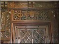 Carved panels in the Blayney room at Gregynog