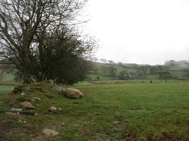 Farmland near Frongoch