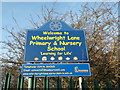 Wheelwright Lane school sign