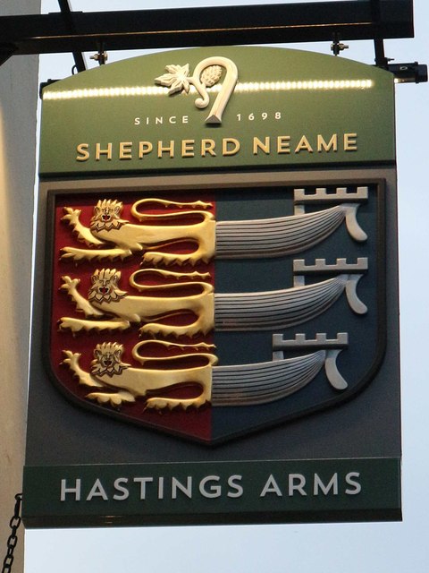 Hastings Arms sign