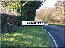 TM4897 : Herringfleet Village Name sign by Geographer