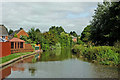 Trent and Mersey Canal approaching Rugeley in Staffordshire