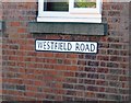 Westfield Road sign on south side