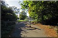 Barrier at west end of Sketchley Lane