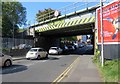 SP4293 : Rugby Road railway bridge from south by Andrew Tatlow
