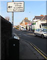 Register Office direction sign, Stow Hill, Newport