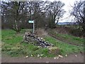 Junction of paths by Gadding Moor Plantation