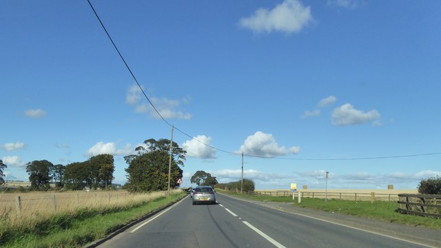 A68 approaching Pathhead