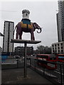 TQ3178 : Elephant & Castle: the elephant and the castle by Chris Downer