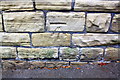 Benchmark on Rayner Road wall outside #84 Marion Street