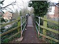 Footbridge crossing Orchard Lane