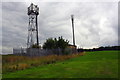 Communications masts at Delf Hill