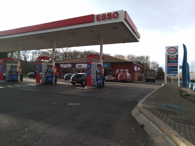 Esso petrol station, Gate services, Upper Harbledown, Canterbury