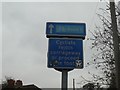 Sign for cyclists in Brookfield Avenue, Loughborough