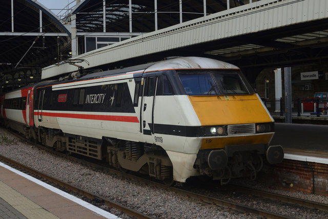 Intercity at Newcastle Central Station