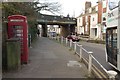 Telephone box and railway bridge, Wincheap