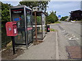 Post box, phone box, bus stop, rubbish bin, at Barbaraville