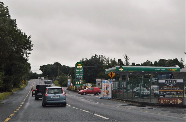 N84 approaching Top filling station