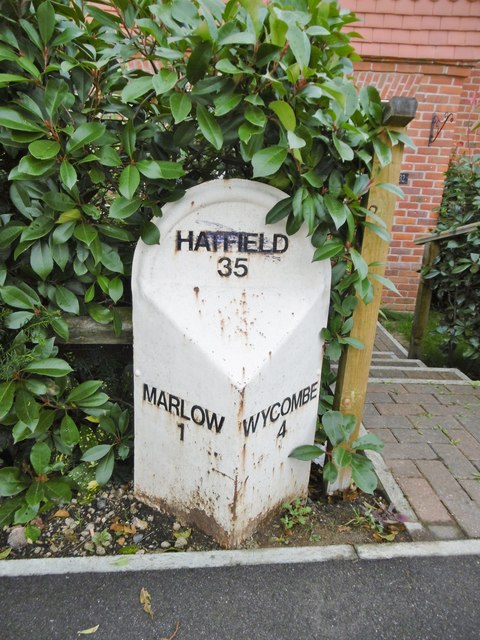 Old Milepost by Wycombe Road, Marlow
