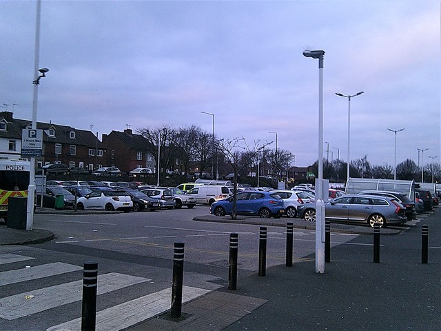 Supermarket Car Park in Sutton in Ashfield