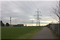 Power lines alongside Concorde Way