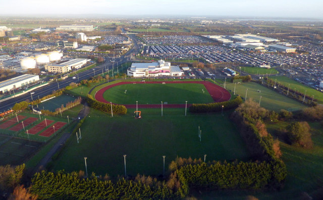 Swords Rugby Club from the air