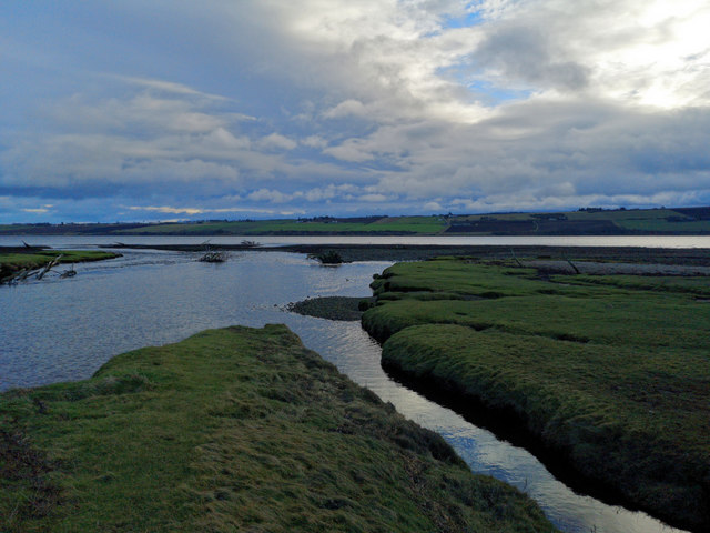 River Glass (Allt Graad) entering the Cromarty Firth