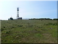 Telecommunications mast near the Wales Coast Path