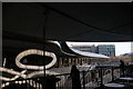 View of the curved roof of Coal Drops Yard