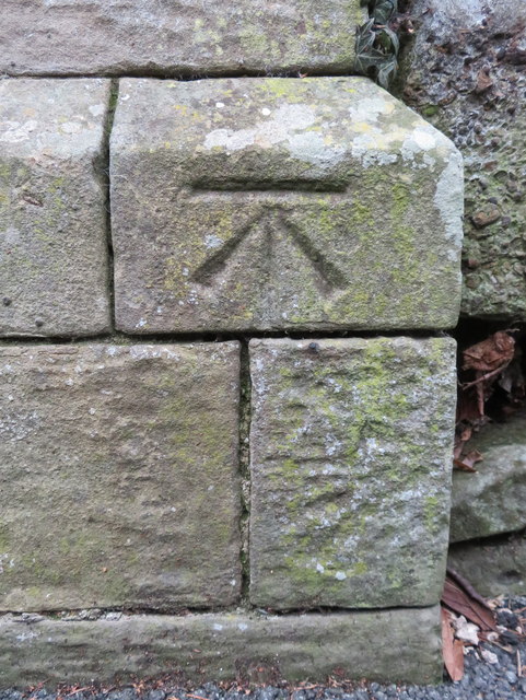 Bench mark on St Marks church, Connahs... © John S Turner cc-by-sa/2.0 ...