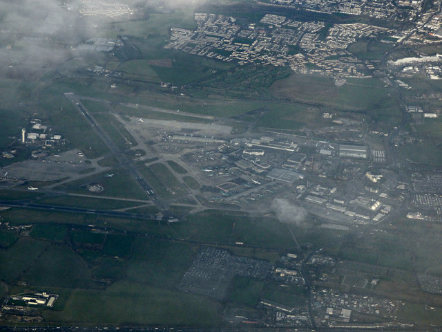 Dublin Airport from the air