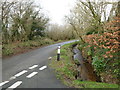 Stream beside the road on the edge of Chark Moor