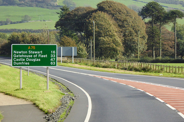 A75 East of Dunragit