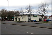 ST3486 : Harvester in Newport Retail Park by Jaggery