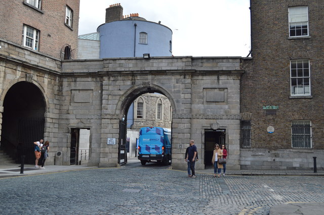 An archway into Dublin Castle