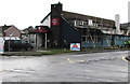 Scaffolding on the Moat House Inn, Caerphilly