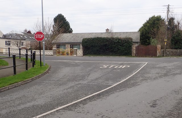 Sandy Lane at its junction with Rock... © Eric Jones cc-by-sa/2.0 ...