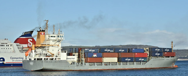The "Maike D", Belfast harbour (January 2019)