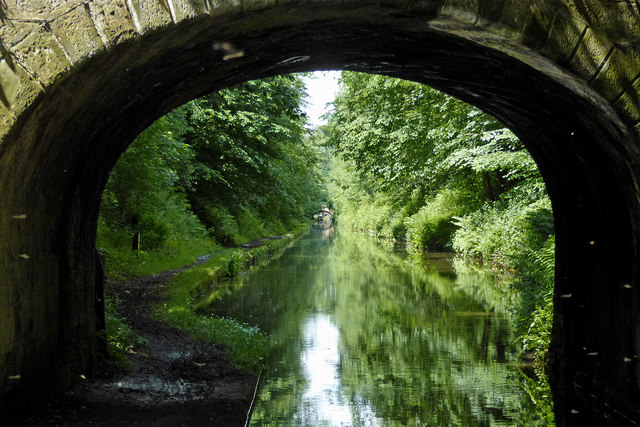 Canal south of Gnosall in Staffordshire