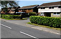 Houses and hedges, Henfaes Road, Tonna