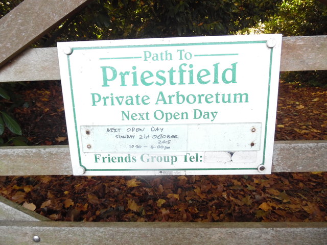 Notice at Priestfield Arboretum (2)
