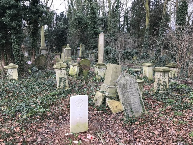 New War Grave headstone in Wisbech General Cemetery