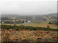 Daviot Church from hillside path