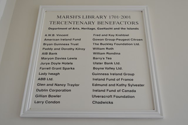 List of Tercentenary Benefactors