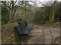 Bench and signpost