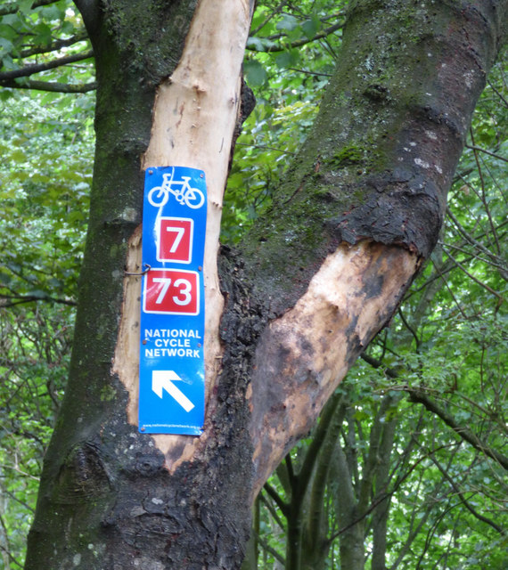 National Cycle Network Route 7 sign