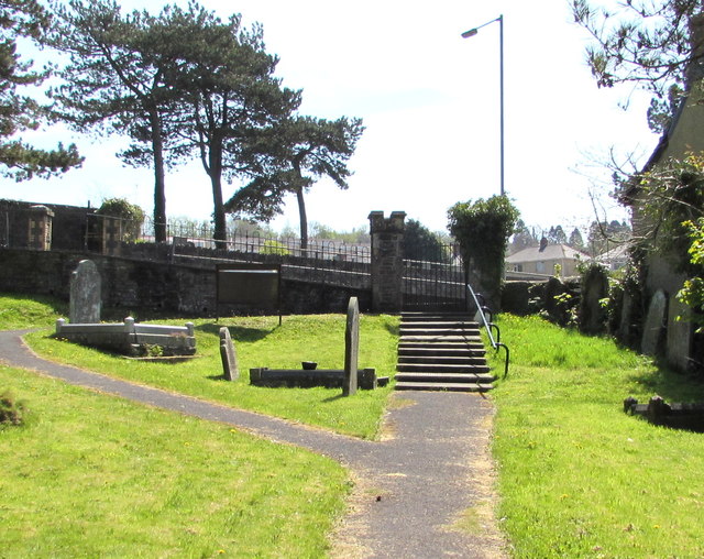 South side of St Illtyd's churchyard, Llantwit,  Neath